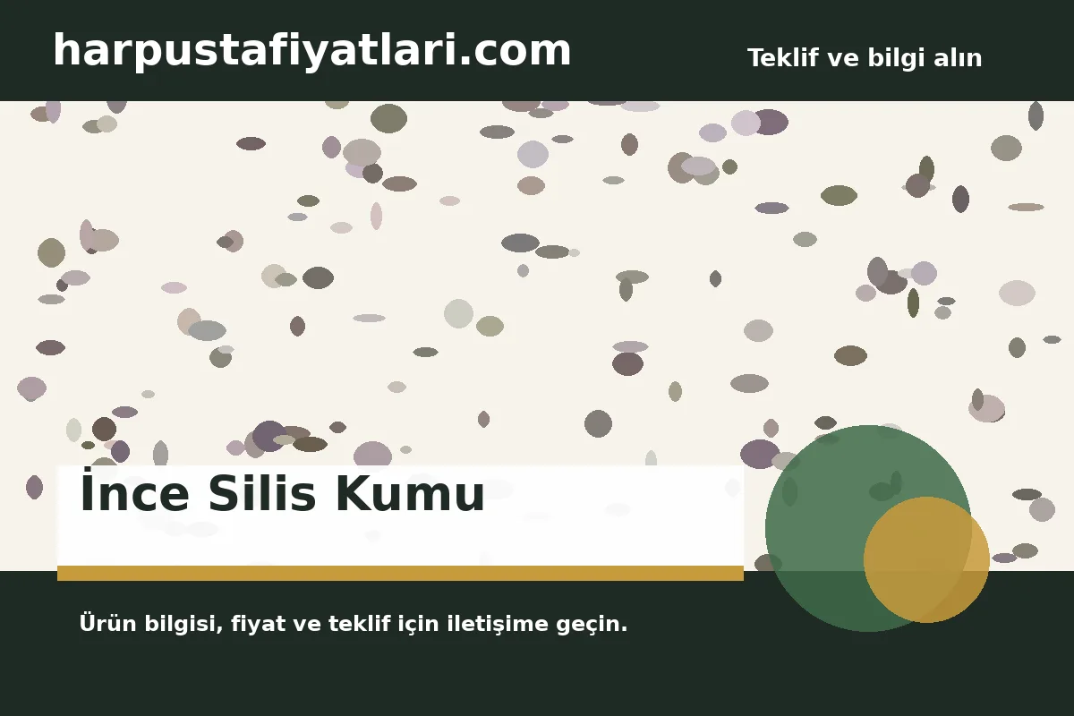 İnce Silis Kumu ürün banner