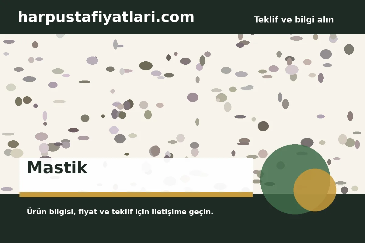 Mastik ürün banner