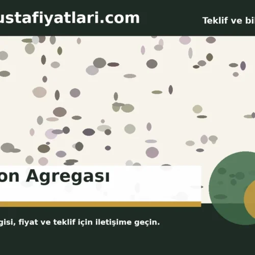Beton Agregası - Harpuşta Fiyatları