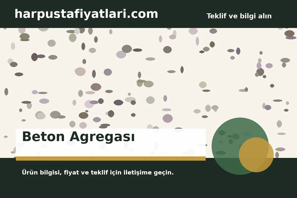 Beton Agregası ürün banner