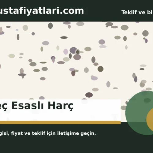 Kireç Esaslı Harç - Harpuşta Fiyatları