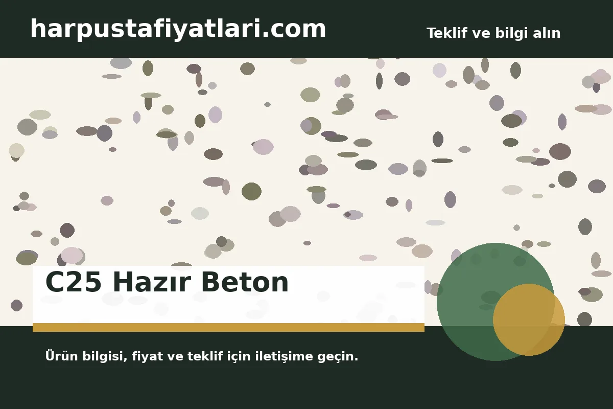 C25 Hazır Beton ürün banner