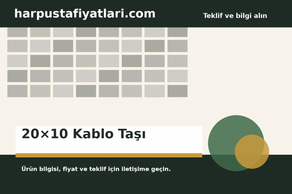 20×10 Kablo Taşı ürün banner