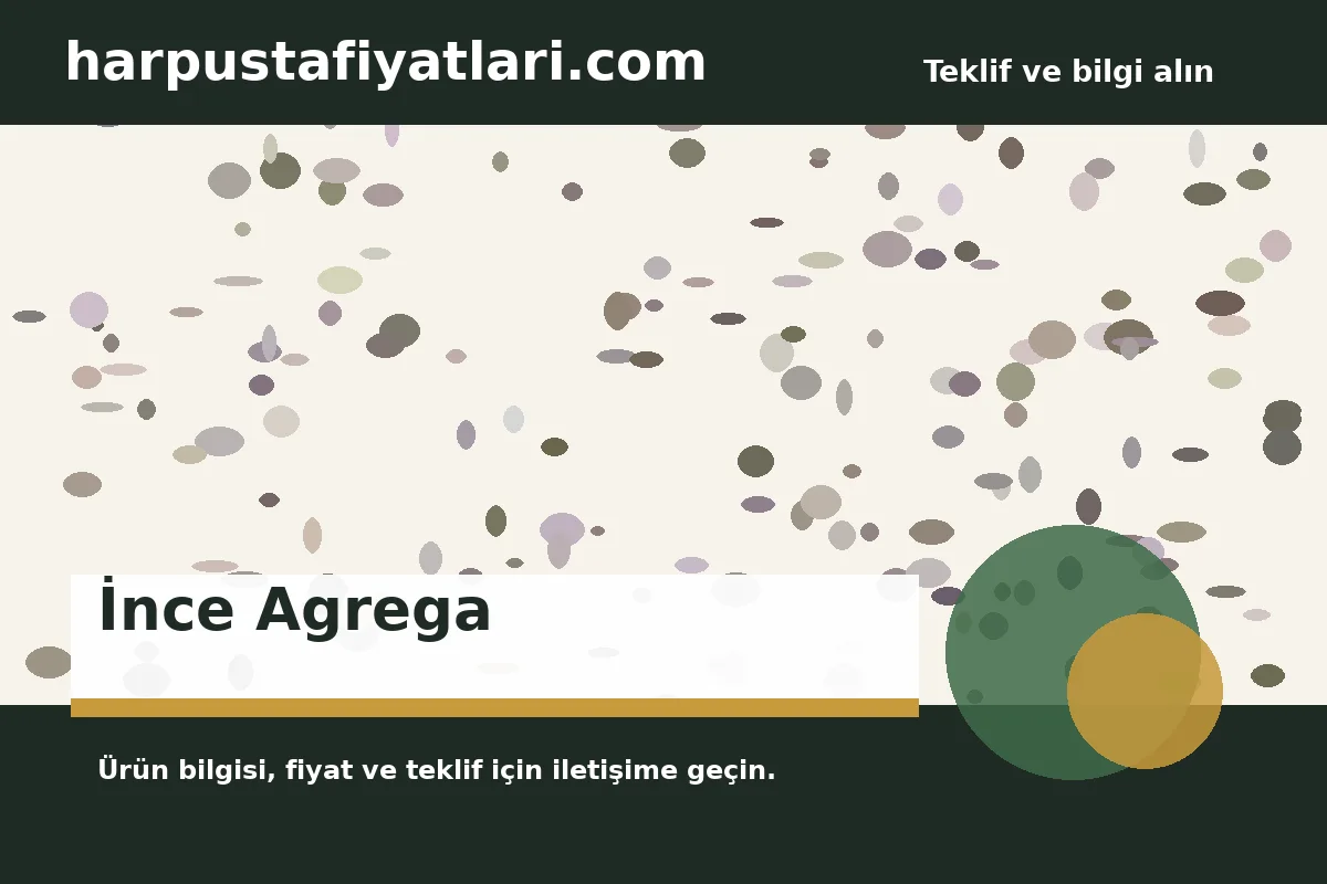 İnce Agrega ürün banner