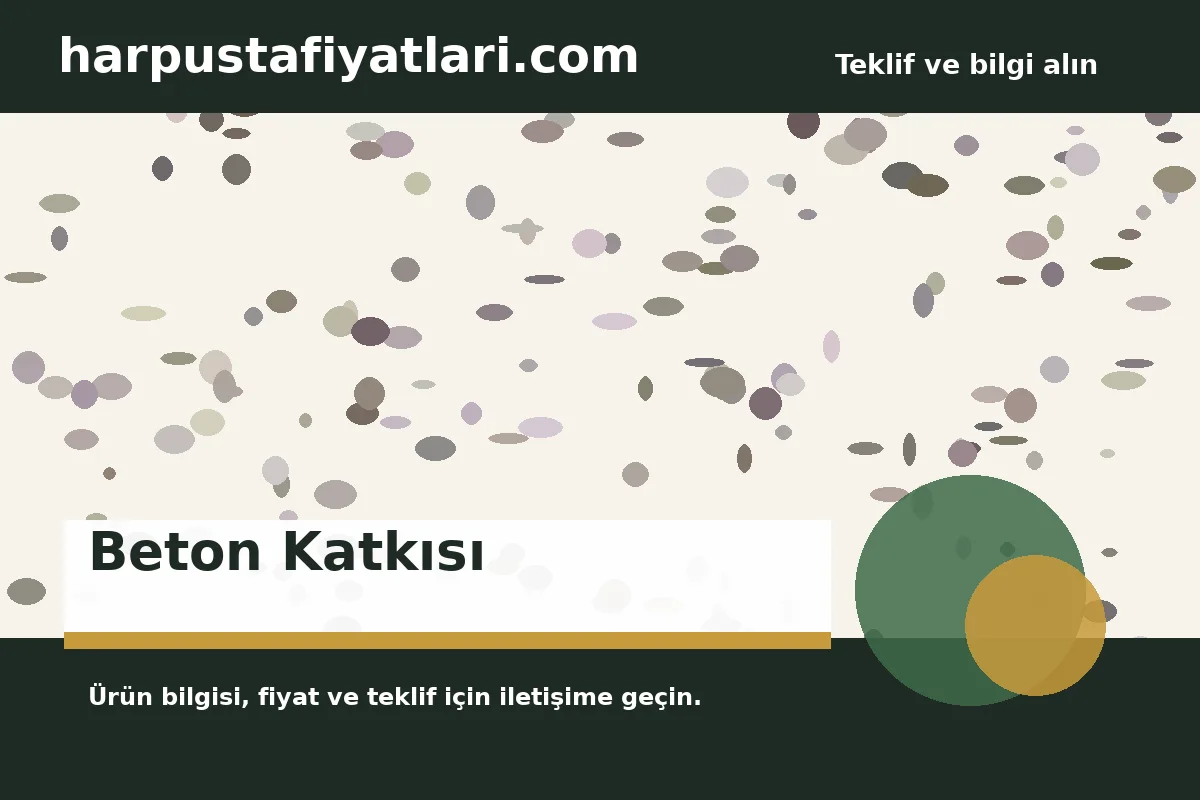 Beton Katkısı ürün banner