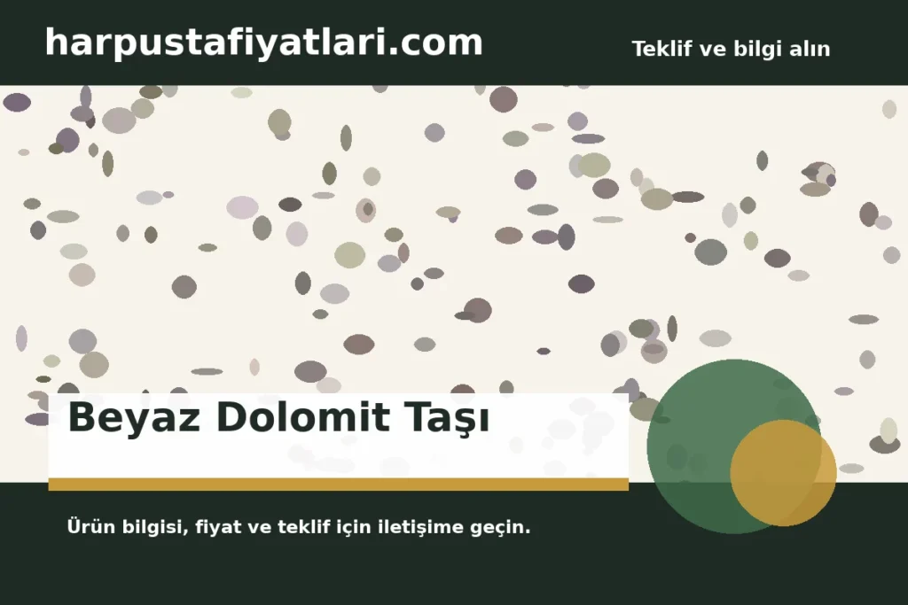 Beyaz Dolomit Taşı ürün banner