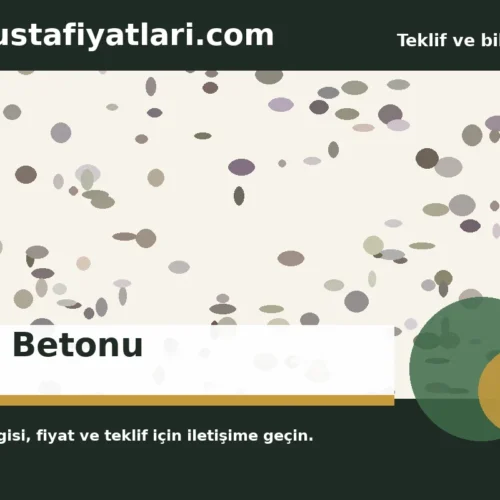 Şap Betonu - Harpuşta Fiyatları