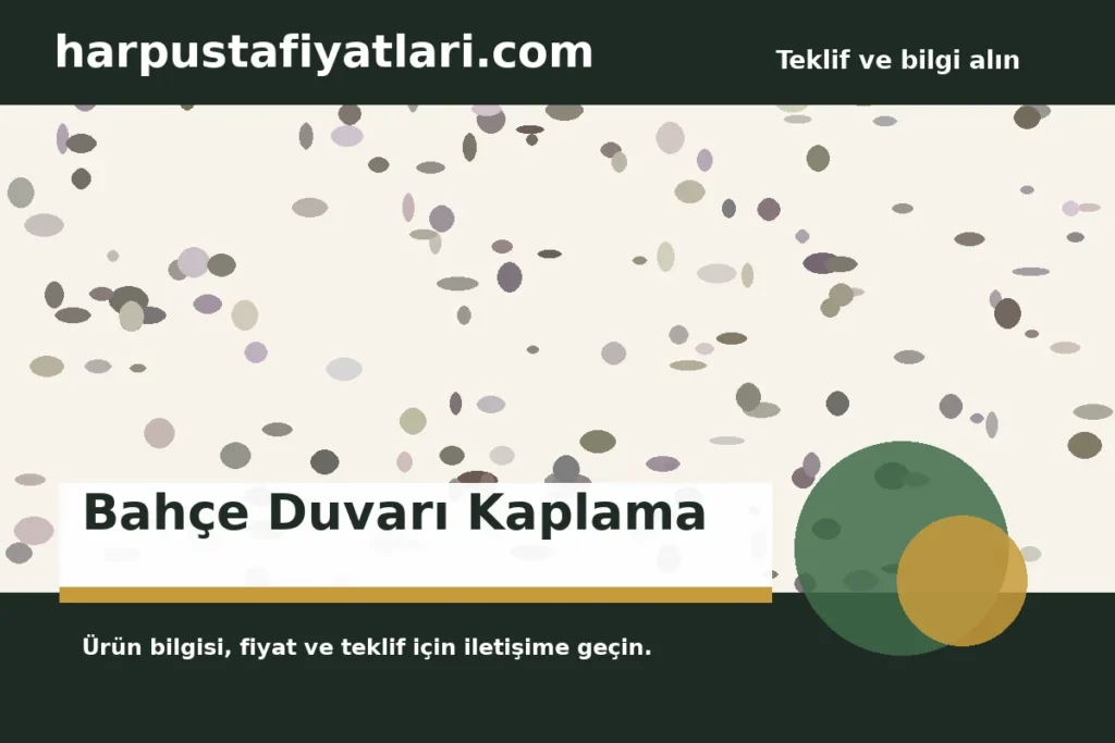 Bahçe Duvarı Kaplama ürün banner
