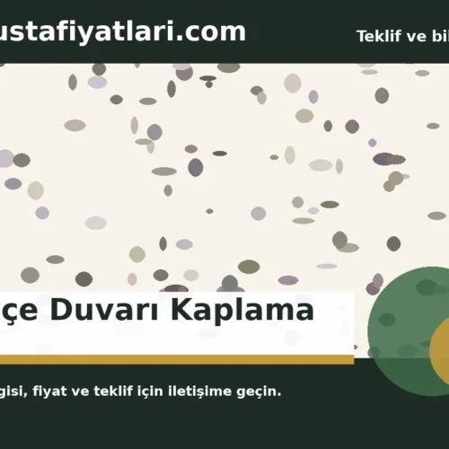 Bahçe Duvarı Kaplama - Harpuşta Fiyatları