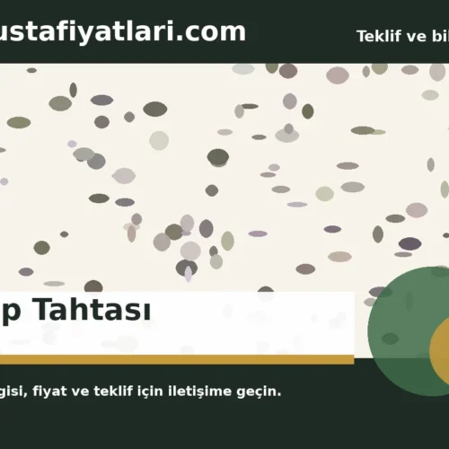 Kalıp Tahtası - Harpuşta Fiyatları