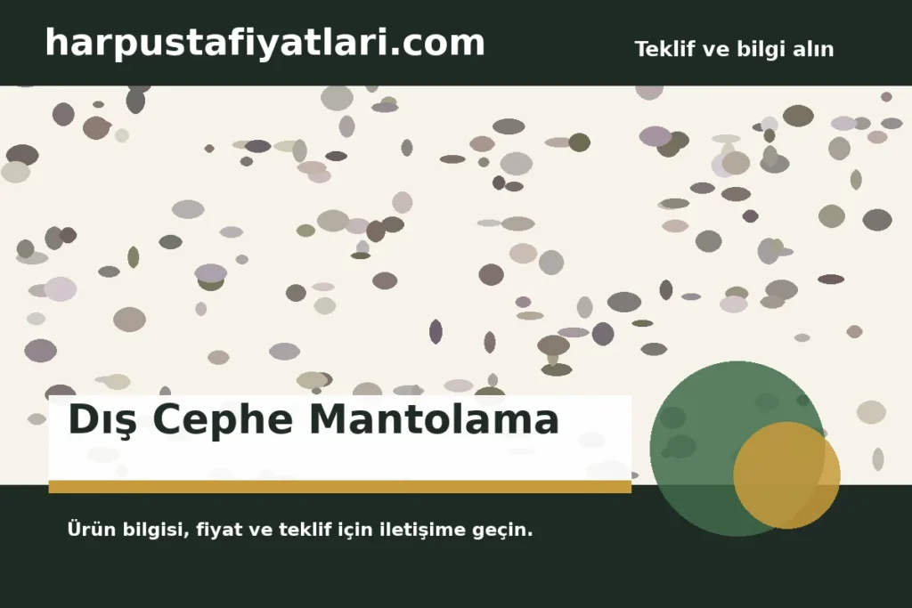 Dış Cephe Mantolama ürün banner