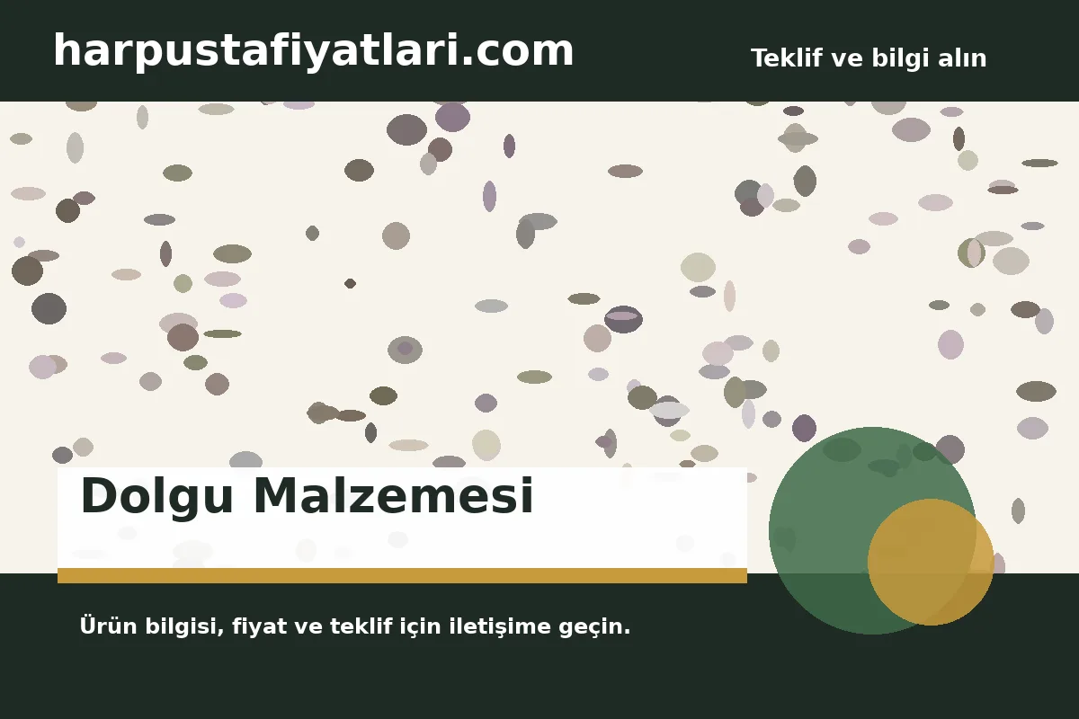 Dolgu Malzemesi ürün banner
