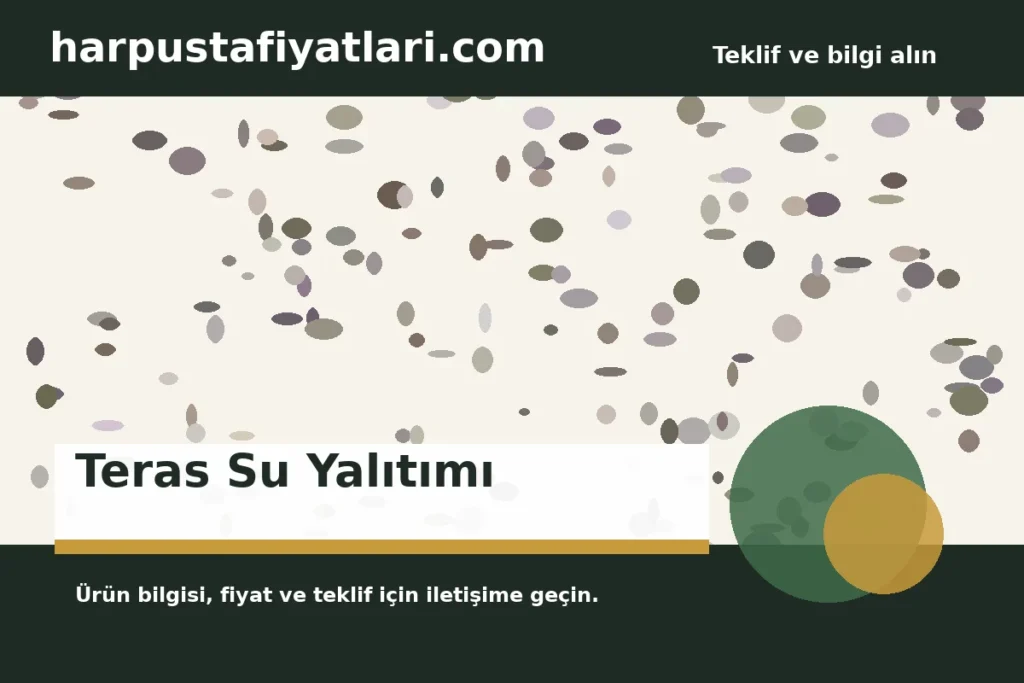 Teras Su Yalıtımı ürün banner