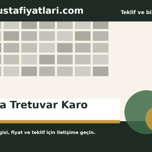 Kaya Tretuvar Karo - Harpuşta Fiyatları