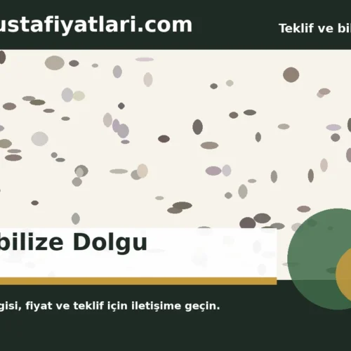 Stabilize Dolgu - Harpuşta Fiyatları