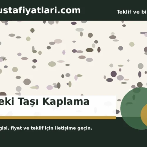 Küfeki Taşı Kaplama - Harpuşta Fiyatları