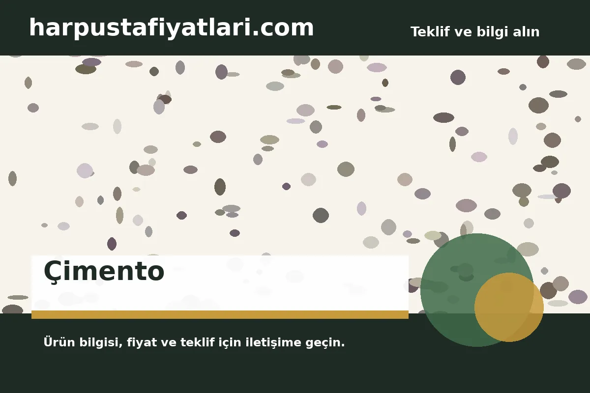 Çimento ürün banner