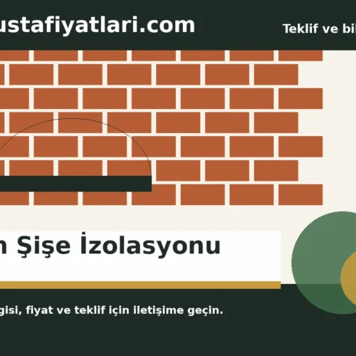 Cam Şişe İzolasyonu - Harpuşta Fiyatları