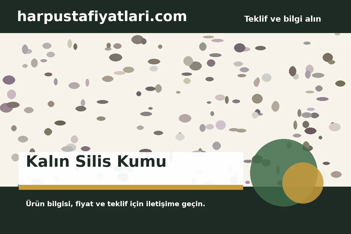 Kalın Silis Kumu ürün banner