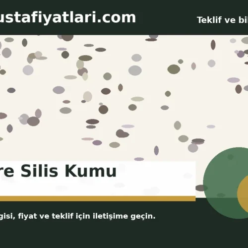 Filtre Silis Kumu - Harpuşta Fiyatları