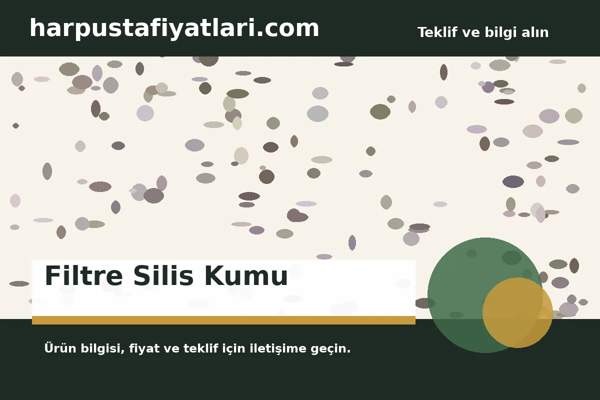 Filtre Silis Kumu ürün banner