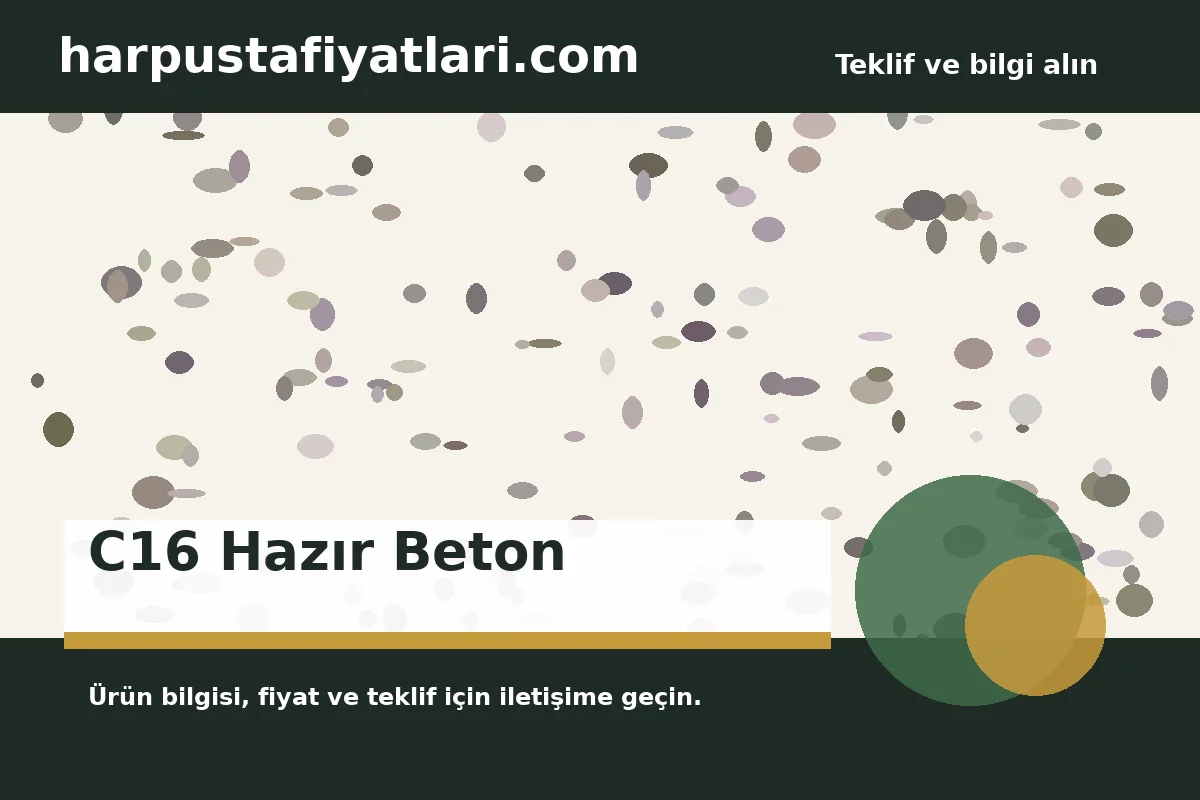 C16 Hazır Beton ürün banner