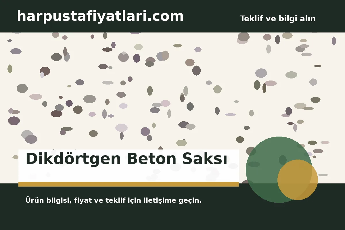 Dikdörtgen Beton Saksı ürün banner