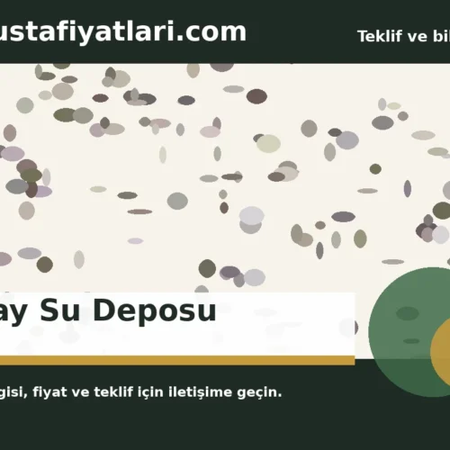Yatay Su Deposu - Harpuşta Fiyatları