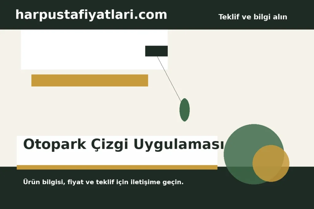 Otopark Çizgi Uygulaması ürün banner