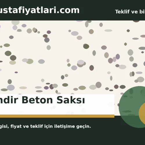 Silindir Beton Saksı - Harpuşta Fiyatları