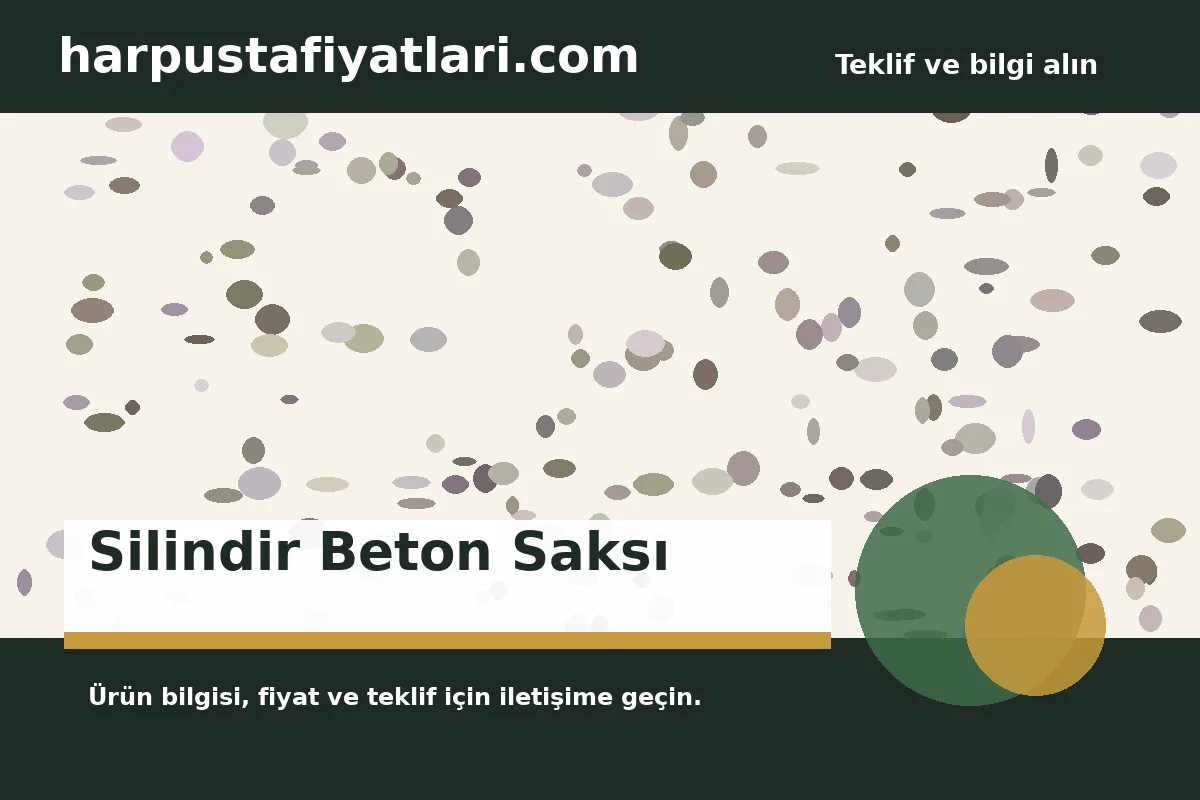 Silindir Beton Saksı ürün banner