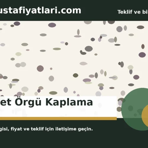 Sepet Örgü Kaplama - Harpuşta Fiyatları
