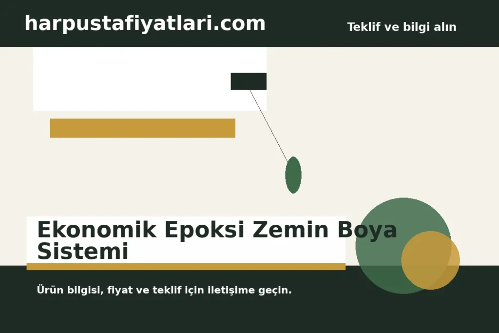 Ekonomik Epoksi Zemin Boya Sistemi ürün banner