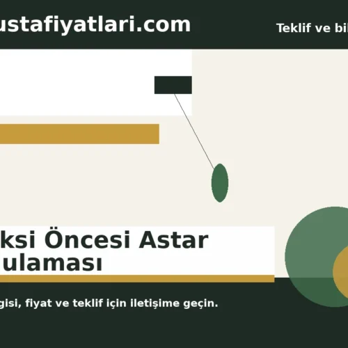 Epoksi Öncesi Astar Uygulaması - Harpuşta Fiyatları