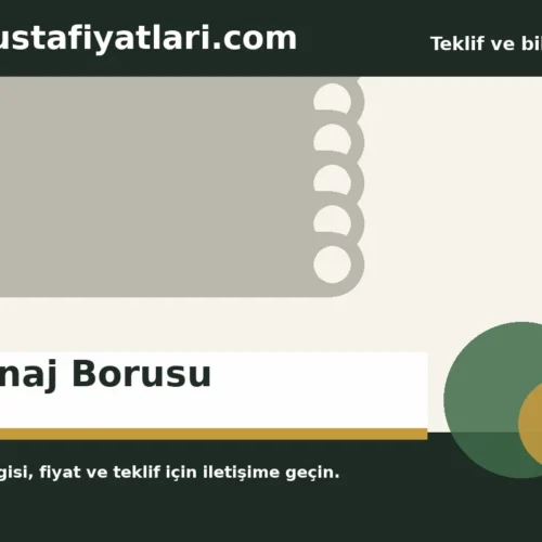 Drenaj Borusu - Harpuşta Fiyatları