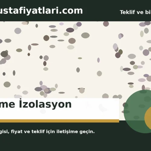 Sürme İzolasyon - Harpuşta Fiyatları