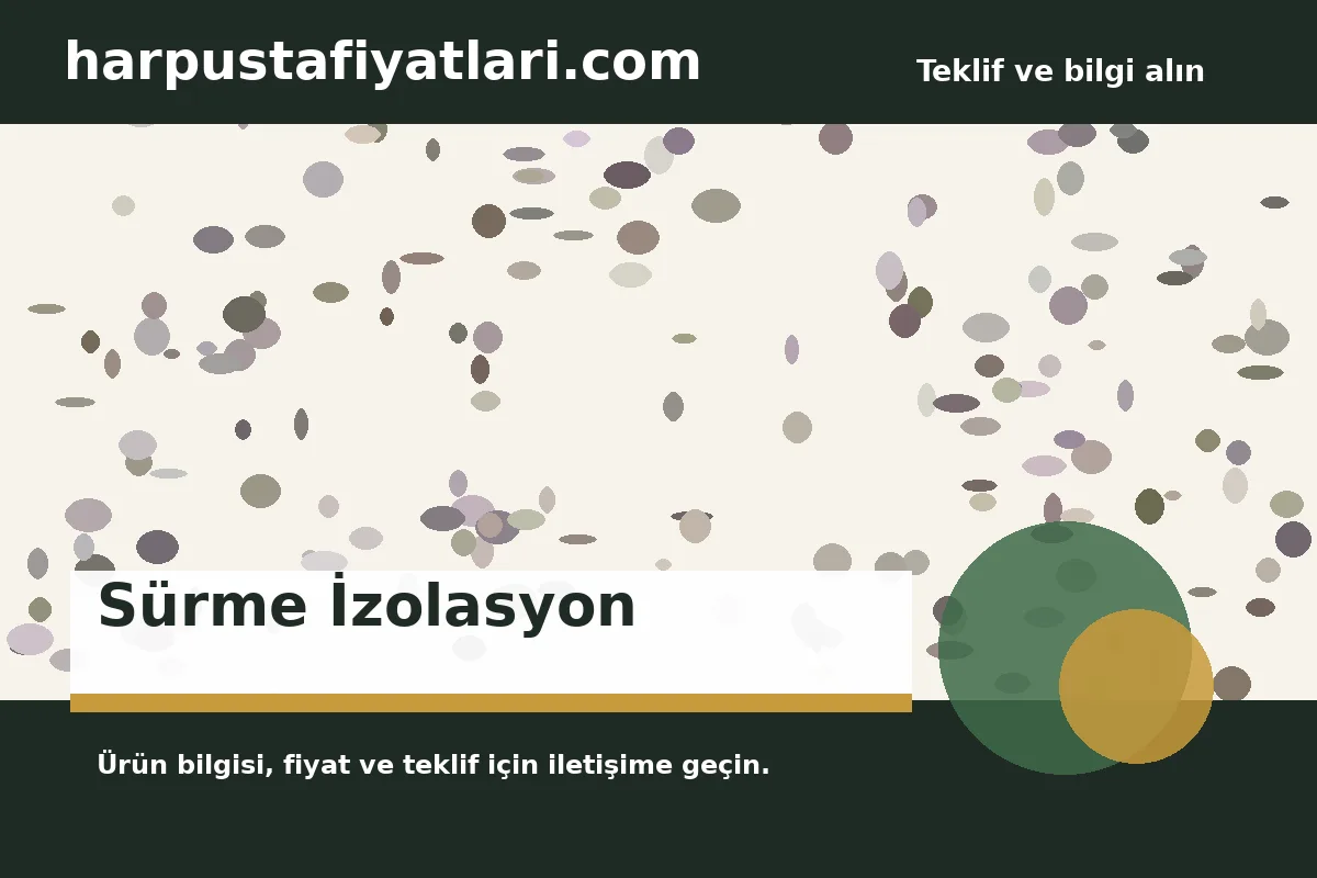 Sürme İzolasyon ürün banner